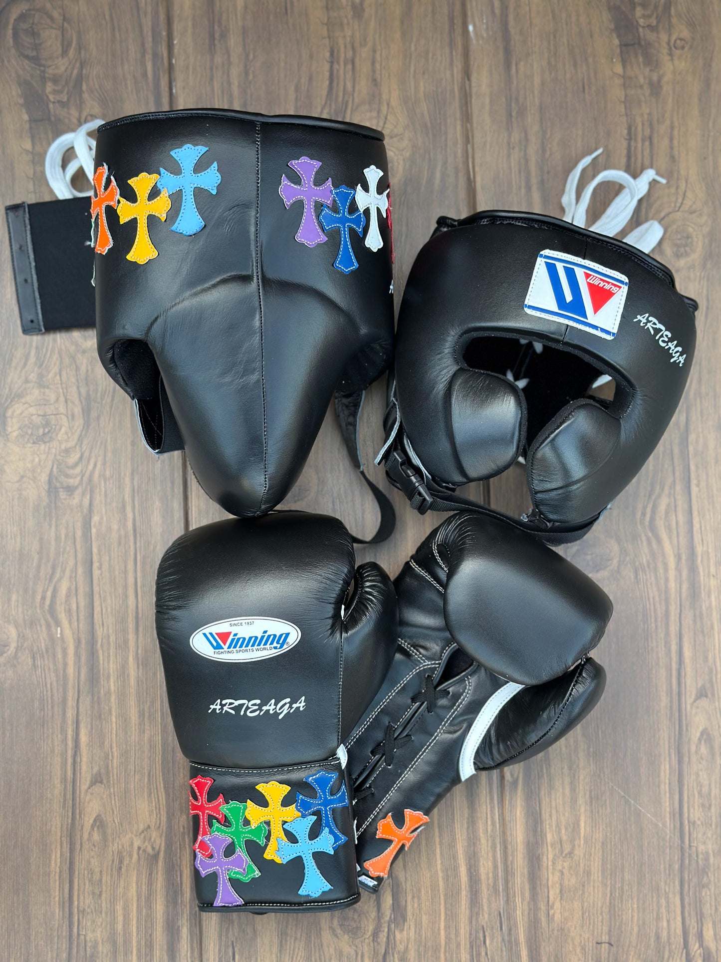 Winning Boxing Sets, Winning Head & Groin, Customizable boxing set Chrome Hearts