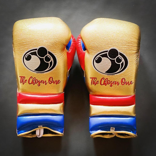Customizable boxing glove , Fiest Gloves online , High Quality COPIES of Branded Gloves Gold/Red