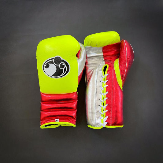 Customizable boxing glove , Fiest Gloves online , High Quality COPIES of Branded Gloves Yellow/Red