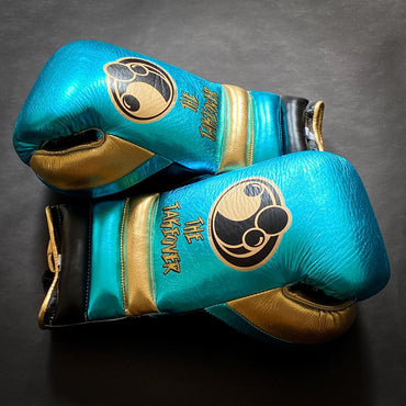 Customizable boxing glove , Fiest Gloves online , High Quality COPIES of Branded Gloves Blue/Gold