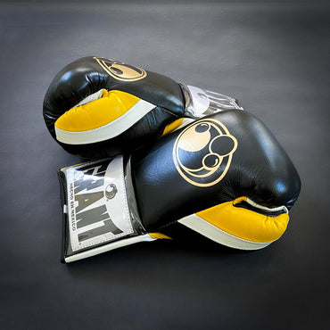 Customizable boxing glove , Fiest Gloves online , High Quality COPIES of Branded Gloves Black/Yellow