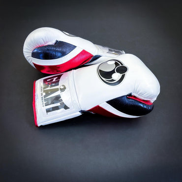 Customizable boxing glove , Fiest Gloves online , High Quality COPIES of Branded Gloves White/Blue