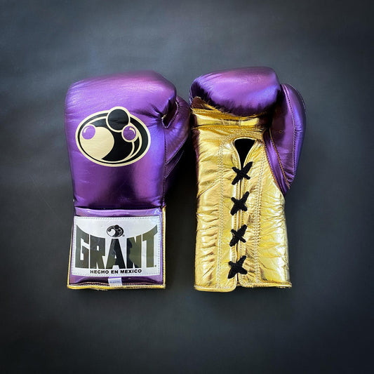 Customizable boxing glove , Fiest Gloves online , High Quality COPIES of Branded Gloves Purple/Gold
