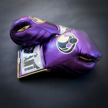 Customizable boxing glove , Fiest Gloves online , High Quality COPIES of Branded Gloves Purple/Gold