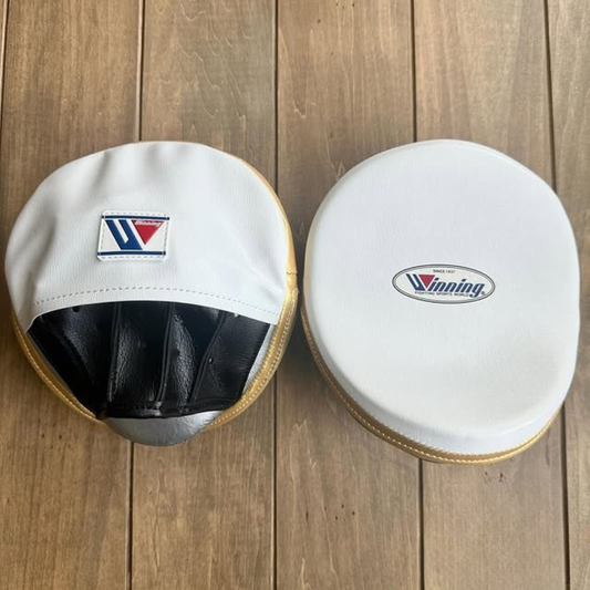 WINNING Punching Mitts White/Gold