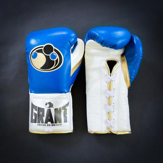 Customizable boxing glove , Fiest Gloves online , High Quality COPIES of Branded Gloves Blue/White