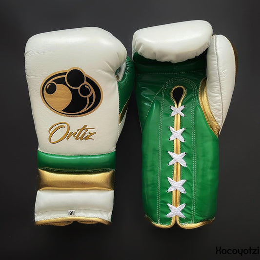 Customizable boxing glove , Fiest Gloves online , High Quality COPIES of Branded Gloves White/Green