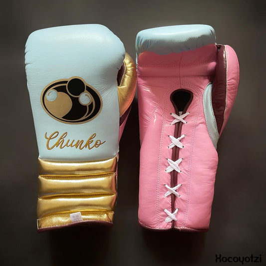 Customizable boxing glove , Fiest Gloves online , High Quality COPIES of Branded Gloves Blue/Pink