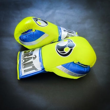 Customizable boxing glove , Fiest Gloves online , High Quality COPIES of Branded Gloves Yellow/Blue