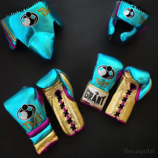 Customizable Boxing Sets Sky/Gold