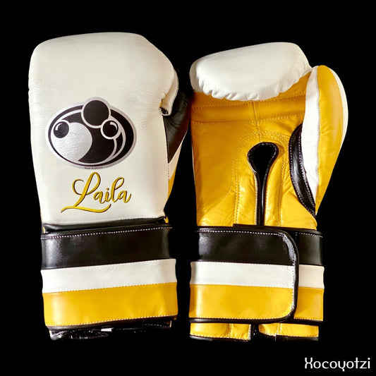Customizable boxing glove , Fiest Gloves online , High Quality COPIES of Branded Gloves White/Yellow