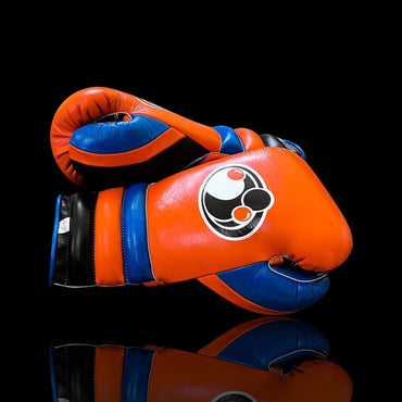 Customizable boxing glove , Fiest Gloves online , High Quality COPIES of Branded Gloves Orange/Blue