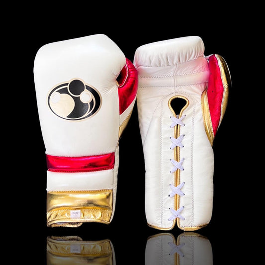 Customizable boxing glove , Fiest Gloves online , High Quality COPIES of Branded Gloves White/Red
