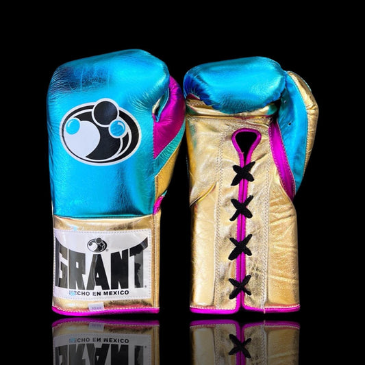 Customizable boxing glove , Fiest Gloves online , High Quality COPIES of Branded Gloves Blue/Gold