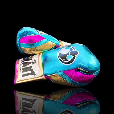 Customizable boxing glove , Fiest Gloves online , High Quality COPIES of Branded Gloves Blue/Gold