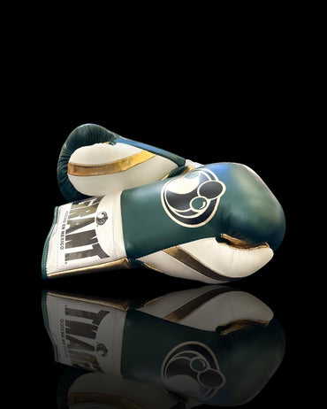 Customizable boxing glove , Fiest Gloves online , High Quality COPIES of Branded Gloves Green/Gold