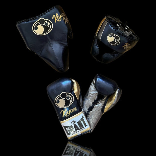 Customizable Boxing Sets Gray/Gold