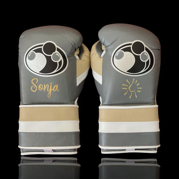 Customizable boxing glove , Fiest Gloves online , High Quality COPIES of Branded Gloves Gray/Skin