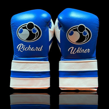 Customizable boxing glove , Fiest Gloves online , High Quality COPIES of Branded Gloves Blue/White