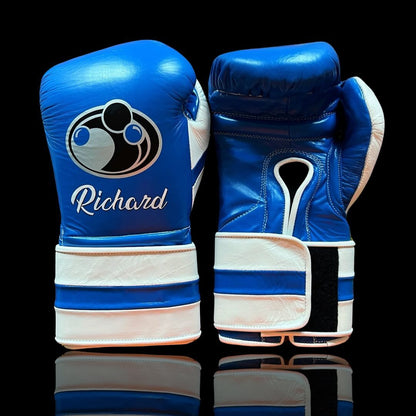 Customizable boxing glove , Fiest Gloves online , High Quality COPIES of Branded Gloves Blue/White