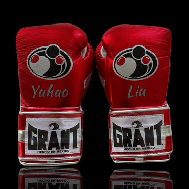 Customizable boxing glove , Fiest Gloves online , High Quality COPIES of Branded Gloves Red/White