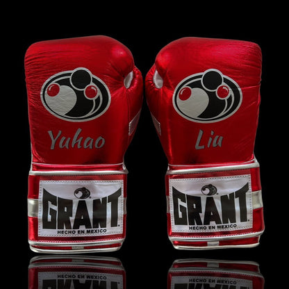 Customizable boxing glove , Fiest Gloves online , High Quality COPIES of Branded Gloves Red/White