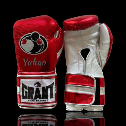 Customizable boxing glove , Fiest Gloves online , High Quality COPIES of Branded Gloves Red/White