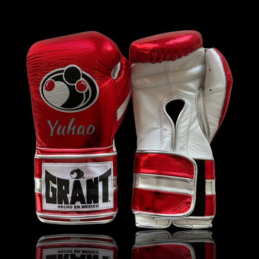 Customizable boxing glove , Fiest Gloves online , High Quality COPIES of Branded Gloves Red/White
