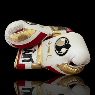 Customizable boxing glove , Fiest Gloves online , High Quality COPIES of Branded Gloves White/Red