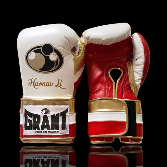 Customizable boxing glove , Fiest Gloves online , High Quality COPIES of Branded Gloves White/Red