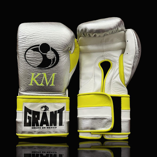 Customizable boxing glove , Fiest Gloves online , High Quality COPIES of Branded Gloves White/Yellow