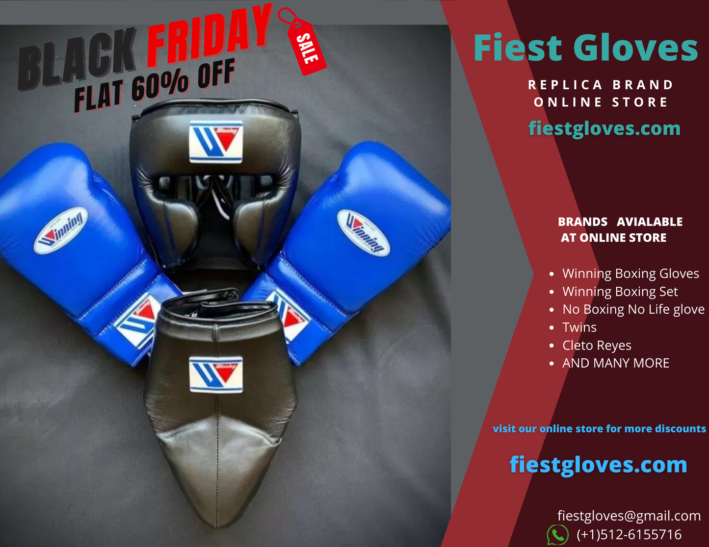 Winning Boxing Sets, Winning Head & Groin, Customizable boxing set