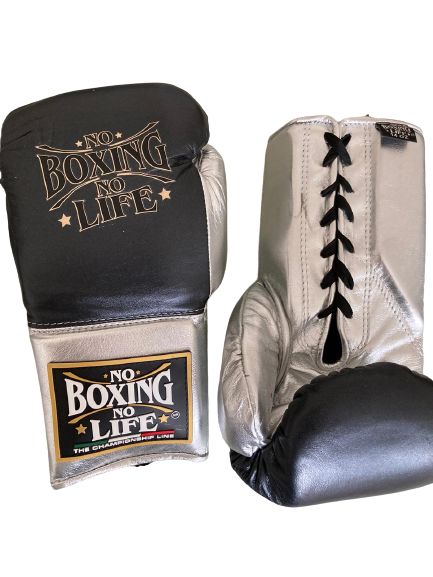 No Boxing No Life Glove - online, NBNL Boxing Gloves, Leather Gloves Gray