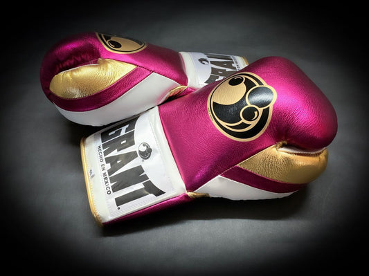 Customizable boxing glove , Fiest Gloves online , High Quality COPIES of Branded Gloves Pink/Gold