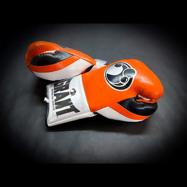 Customizable boxing glove , Fiest Gloves online , High Quality COPIES of Branded Gloves Orange/White