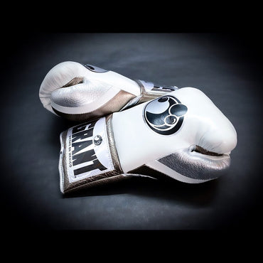Customizable boxing glove , Fiest Gloves online , High Quality COPIES of Branded Gloves White/Copper
