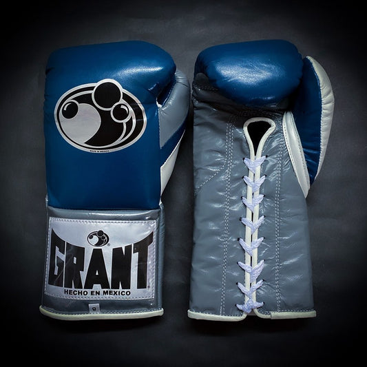 Customizable boxing glove , Fiest Gloves online , High Quality COPIES of Branded Gloves Blue/Gray