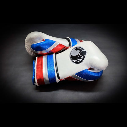 Customizable boxing glove , Fiest Gloves online , High Quality COPIES of Branded Gloves White/Blue