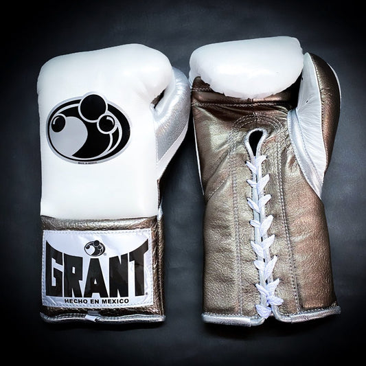 Customizable boxing glove , Fiest Gloves online , High Quality COPIES of Branded Gloves White/Copper
