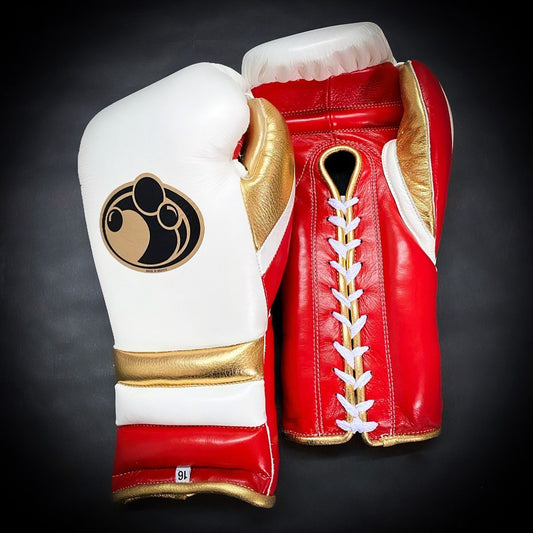 Customizable boxing glove , Fiest Gloves online , High Quality COPIES of Branded Gloves White/Red