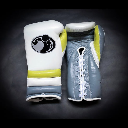 Customizable boxing glove , Fiest Gloves online , High Quality COPIES of Branded Gloves White/Gray