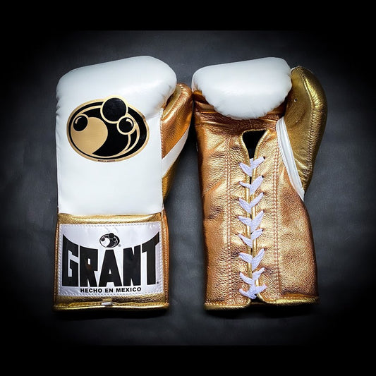 Customizable boxing glove , Fiest Gloves online , High Quality COPIES of Branded Gloves White/Gold