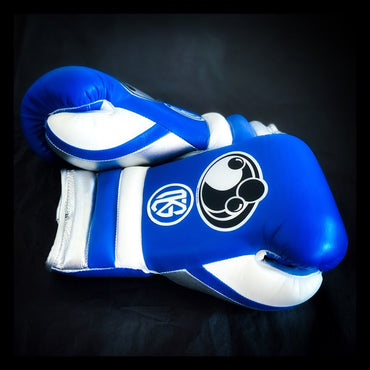 Customizable boxing glove , Fiest Gloves online , High Quality COPIES of Branded Gloves Blue/White