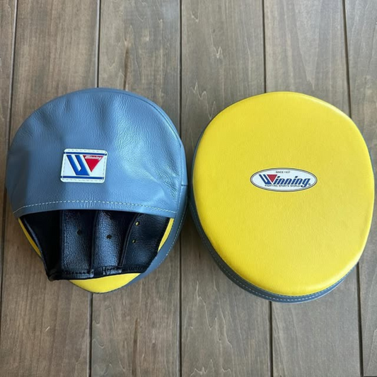 WINNING Punching Mitts Yellow/Grey