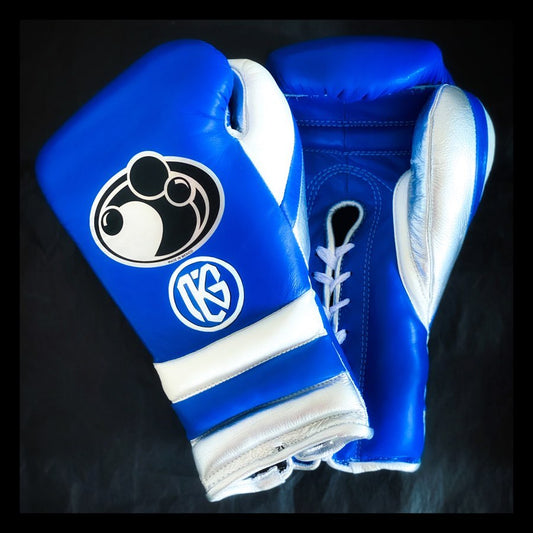 Customizable boxing glove , Fiest Gloves online , High Quality COPIES of Branded Gloves Blue/White