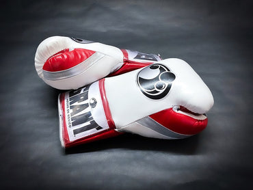Customizable boxing glove , Fiest Gloves online , High Quality COPIES of Branded Gloves White/Red