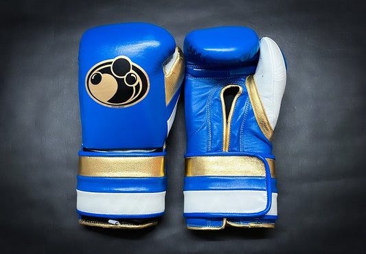 Customizable boxing glove , Fiest Gloves online , High Quality COPIES of Branded Gloves Blue/White