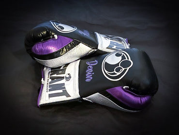 Customizable boxing glove , Fiest Gloves online , High Quality COPIES of Branded Gloves Black/Purple