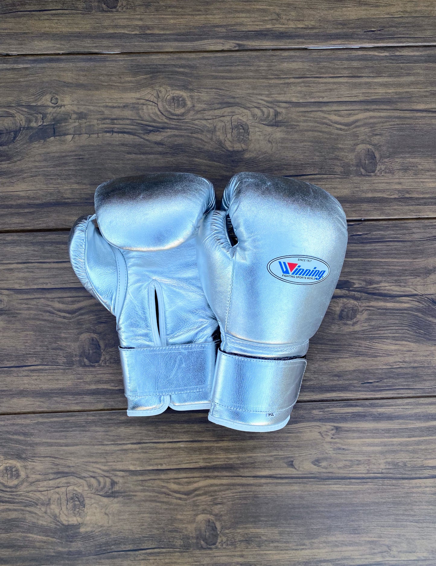 Winning boxing gloves set, Winning SILVER Boxing Gear, Winning Head Guard, Winning Groin Guard,