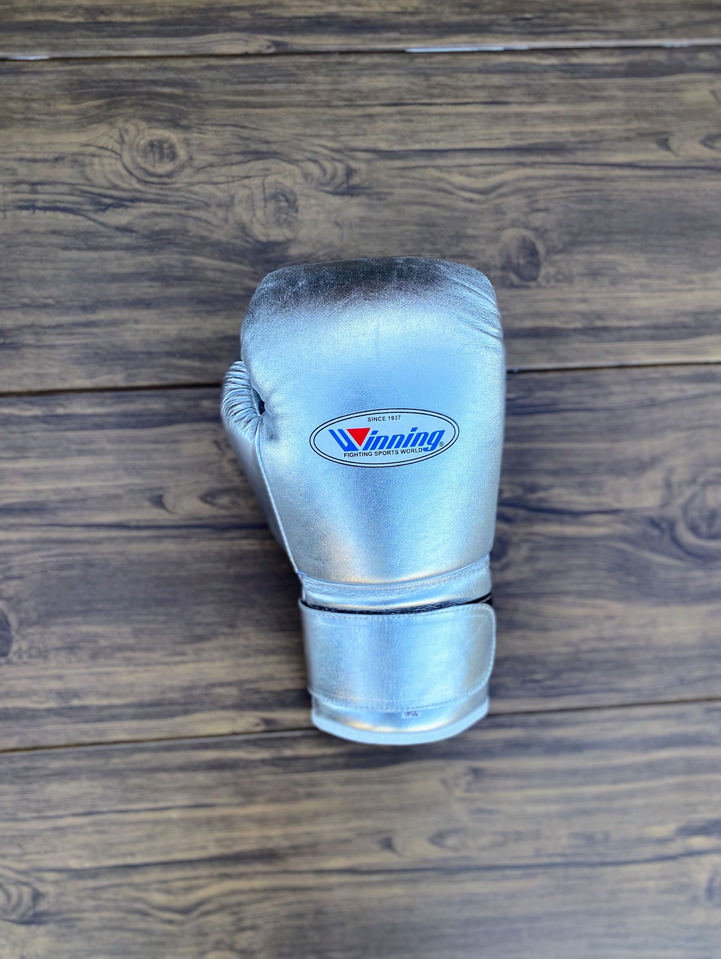 Winning boxing gloves set, Winning SILVER Boxing Gear, Winning Head Guard, Winning Groin Guard,